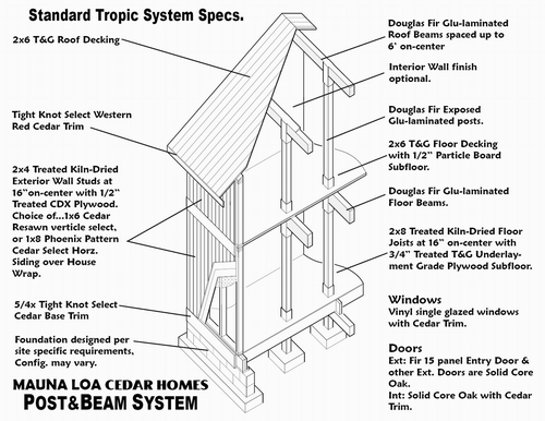 Post and Beam Isometric